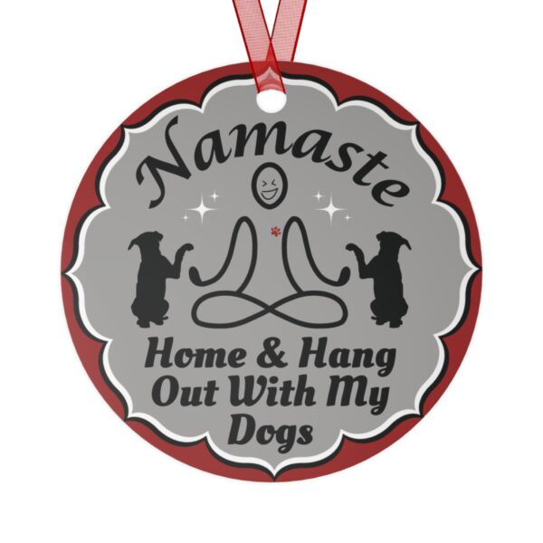 Namaste 2 Dogs Ornament