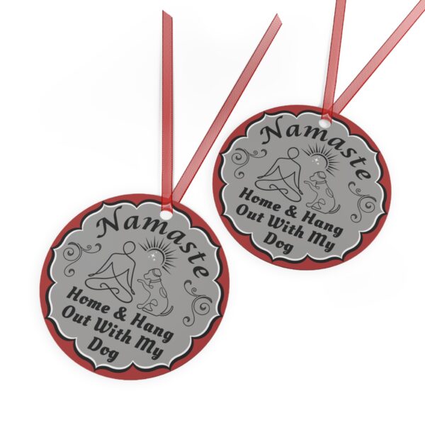 Namaste Dog Lover Holiday Ornament - Image 3